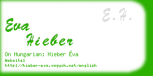 eva hieber business card